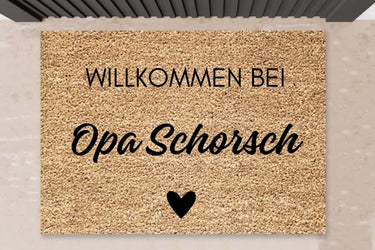personalisierte Fußmatte für Opa Schorsch